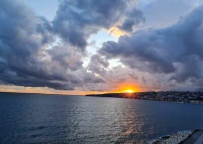 Coucher de soleil sur la baie de Sarento